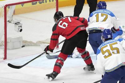 Crouse scores twice as Canada thumps Kazakhstan 5-1 at world hockey championship