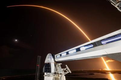 FAA grounds SpaceX after rocket falls over in flames at landing