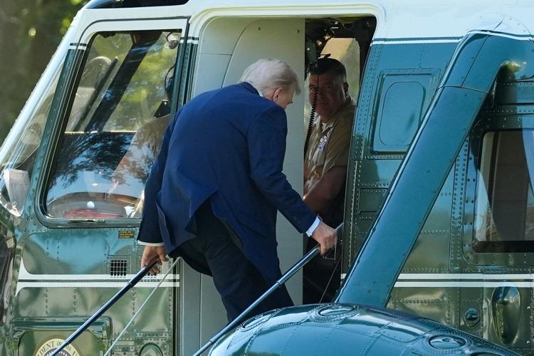 President Donald Trump visits Walter Reed for a 'semiannual physical'