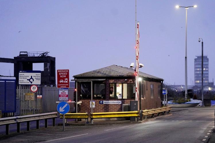 A cargo ship hits a tanker and they catch fire off England, with one crew member missing