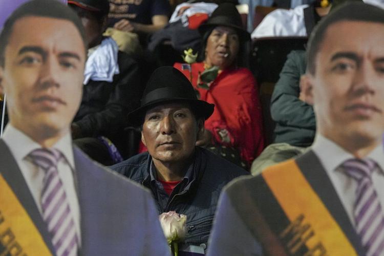 Polls open in Ecuador's presidential runoff as voters choose between incumbent and a leftist lawyer