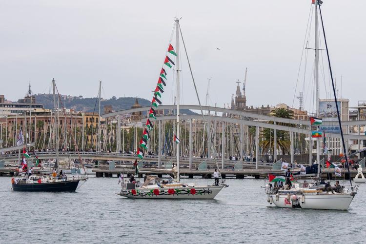 Activists say Israel has intercepted their Gaza aid flotilla near Crete, detaining crews