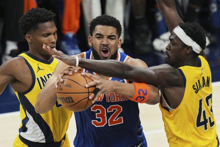 Haliburton has 32 points, 15 assists and 12 rebounds as Pacers beat Knicks 130-121 for a 3-1 lead