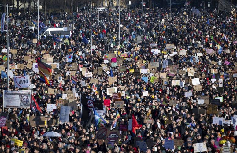 At least 200,000 protesters rally in Munich against far-right AfD ahead of German election