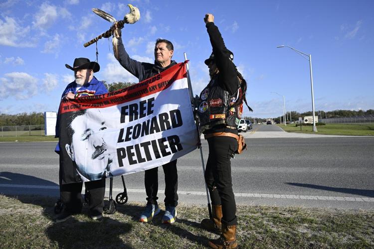 Leonard Peltier leaves prison after Biden commuted his sentence in the killing of two FBI agents