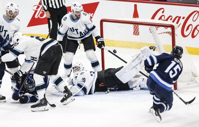 Cole Perfetti registers first NHL hat trick as Winnipeg Jets down Utah 5-2