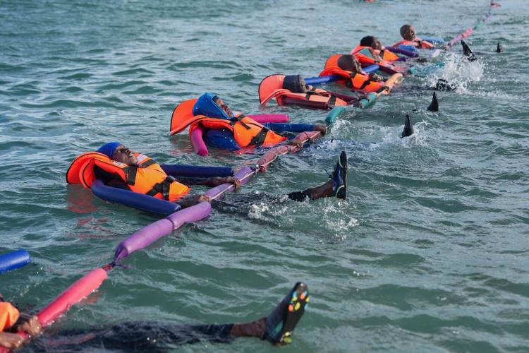 Photos show aquagym classes in Senegal helping people with reduced mobility