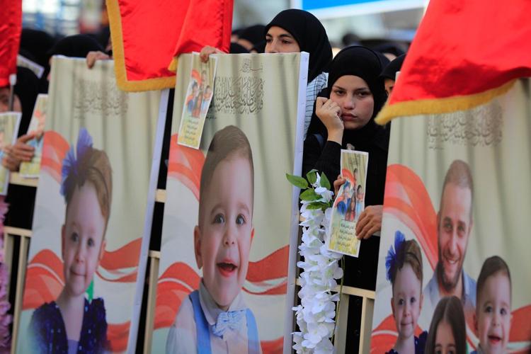 Lebanese village mourns children and father killed in Israeli strike