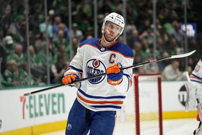 Oilers superstar Connor McDavid out against visiting Golden Knights