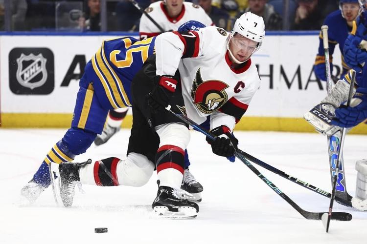 Shane Pinto scores, has three assists for Senators in 6-2 win over Sabres