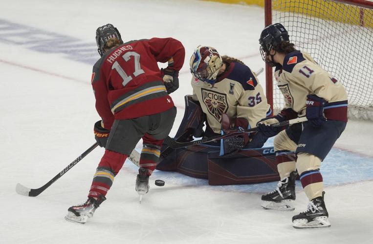 Desbiens up for second straight PWHL top goaltender award against Frankel, Philips
