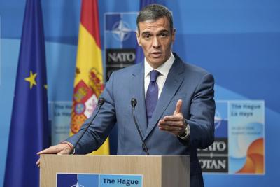 Spain's leader sticks by decision to break with NATO spending goal despite Trump tariff threats