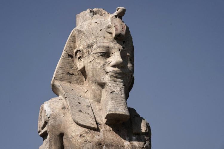 Egypt reveals restored colossal statues of pharaoh in Luxor