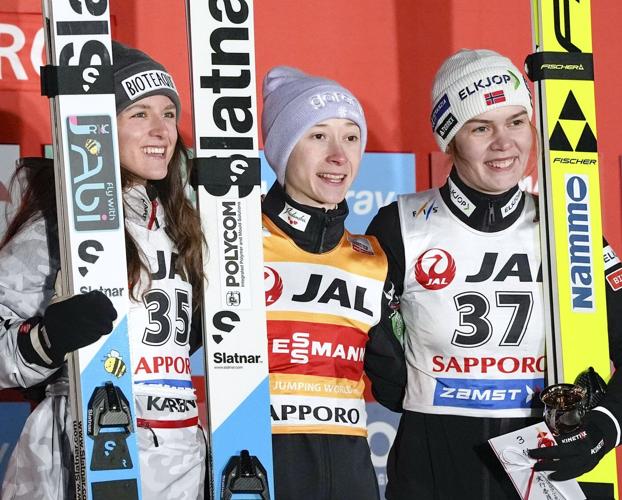 Canada's Abigail Strate earns silver at ski jumping World Cup as Olympics approach