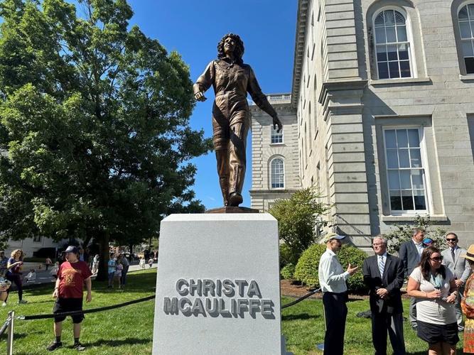 Christa McAuliffe, still pioneering, is first woman with a statue on New Hampshire capitol grounds