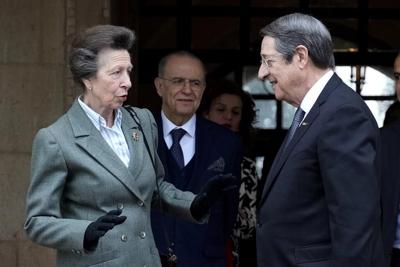 UK's Princess Anne visits British peacekeepers on Cyprus