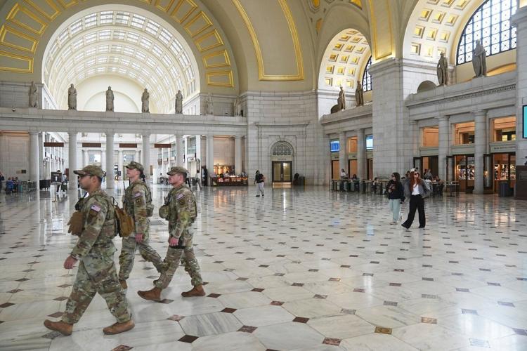 DC reaches court settlement with man detained while protesting troops' patrol with Darth Vader song