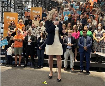 NDP Leader Rachel Notley promises health-care improvements on second day of campaign