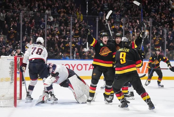 Pettersson caps Canucks comeback with OT winner in 5-4 decision over Blue Jackets