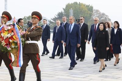 Russian foreign minister dismisses US claims of North Korea supplying munitions to Moscow as rumors