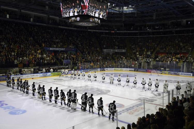 Adam Johnson's UK team retires his jersey number after the American player's skate-cut death