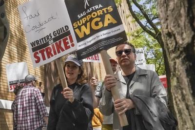 Hollywood actors guild votes to authorize strike, as writers strike continues