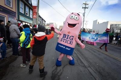 A bologna mascot upstages Santa every year in the St. John's, N.L., Christmas parade