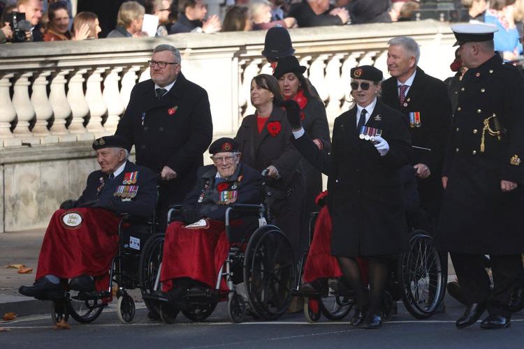 King Charles III leads Britain's Remembrance Sunday ceremony for war dead