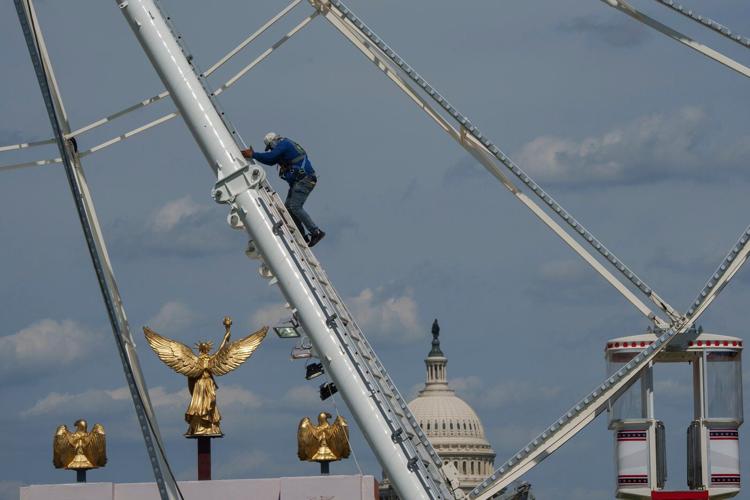 Trump is the frontman for his own party as rival groups vie to shape America’s 250th anniversary