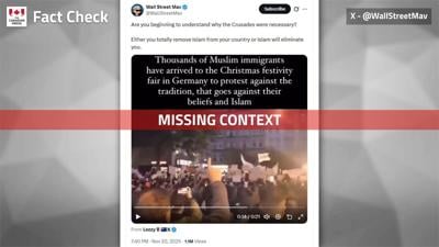 Fact File: Videos used to claim Muslims are protesting Christmas are missing context