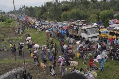 2 South African soldiers killed by a mortar explosion in eastern Congo amid unrest