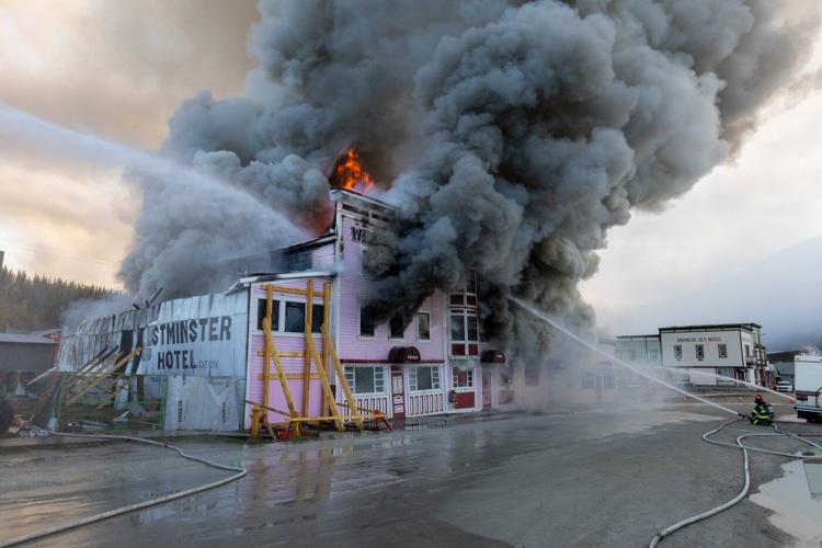 Gold-rush era Westminster Hotel lost to fire in Dawson City