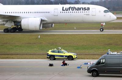 Climate activists stage protests at 2 German airports
