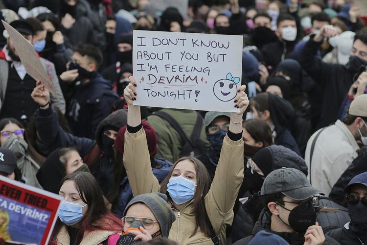 Turkey detains journalists as protests grow over the jailing of key Erdogan rival