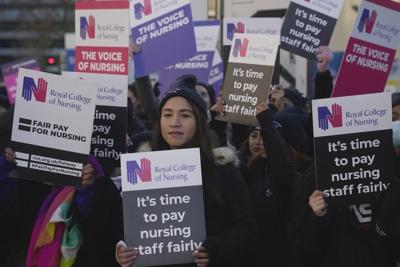 UK nurses join wave of strike action to demand better pay