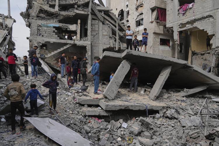 54 people killed in overnight airstrikes on southern Gaza city, hospital says