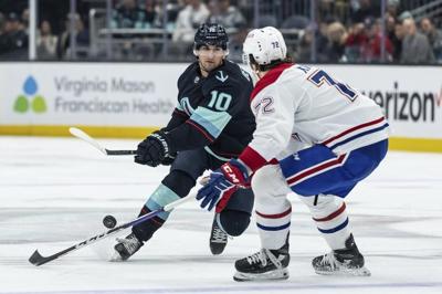 Canadiens score 2 goals in 7-second span, beat Kraken 4-2