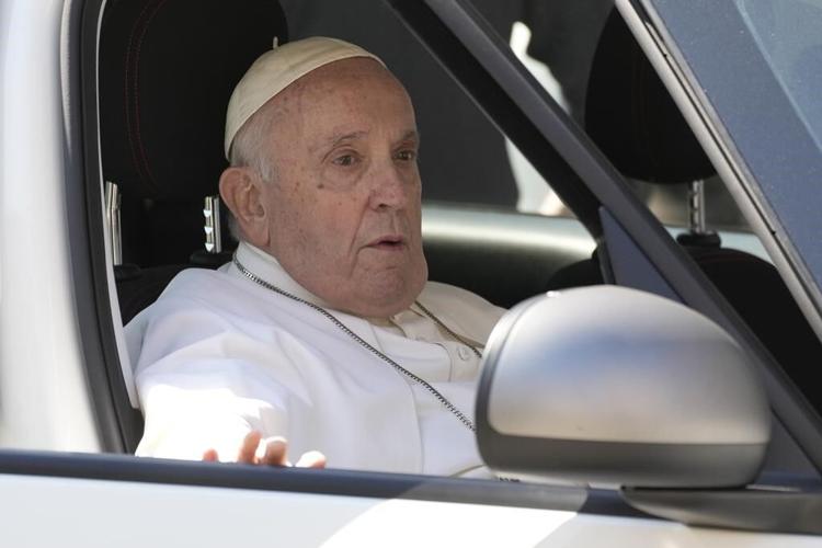 Pope Francis leaves Rome hospital 9 days after operation; surgeon says 'he's better than before'