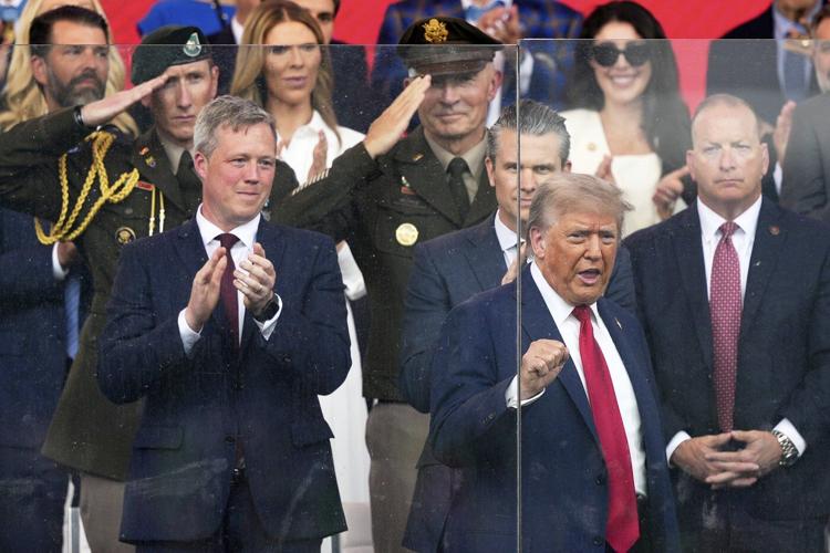 Photos of military parade marking Army's 250th anniversary amid anti-Trump protests