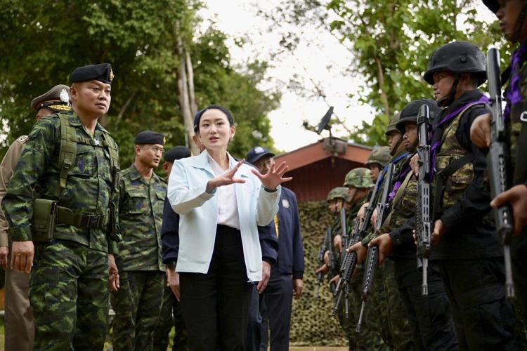 Thai prime minister visits border with Cambodia after leaked conversation triggers resignation calls