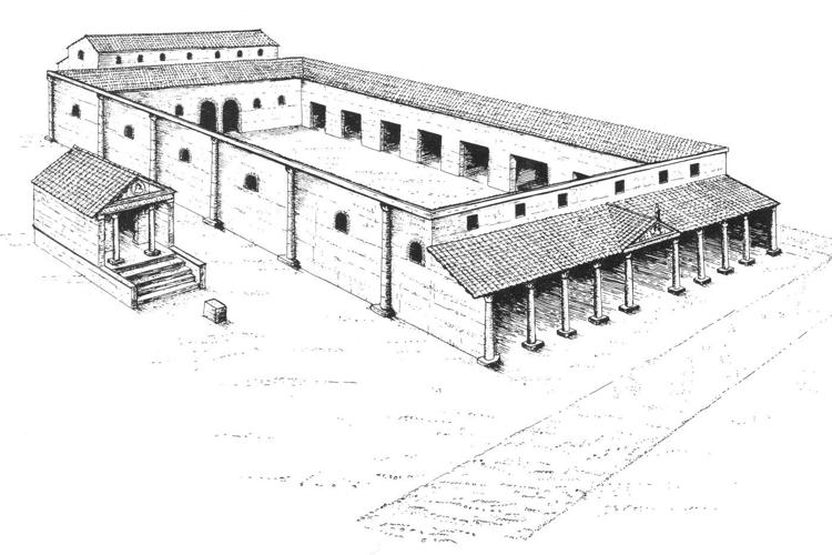 Archaeologists unearth the remains of a Roman basilica on the site of a new London skyscraper