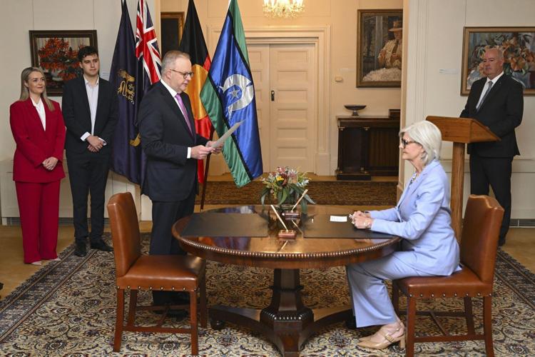 Australian Cabinet sworn in after landslide election victory
