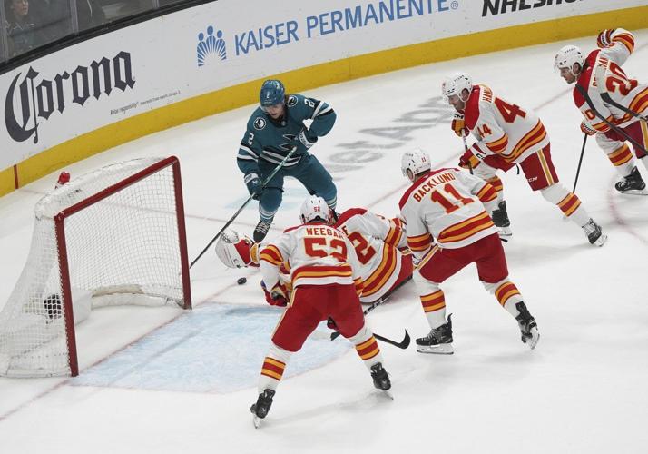 Klapka, Frost help Flames rally in third period to beat Sharks 3-2