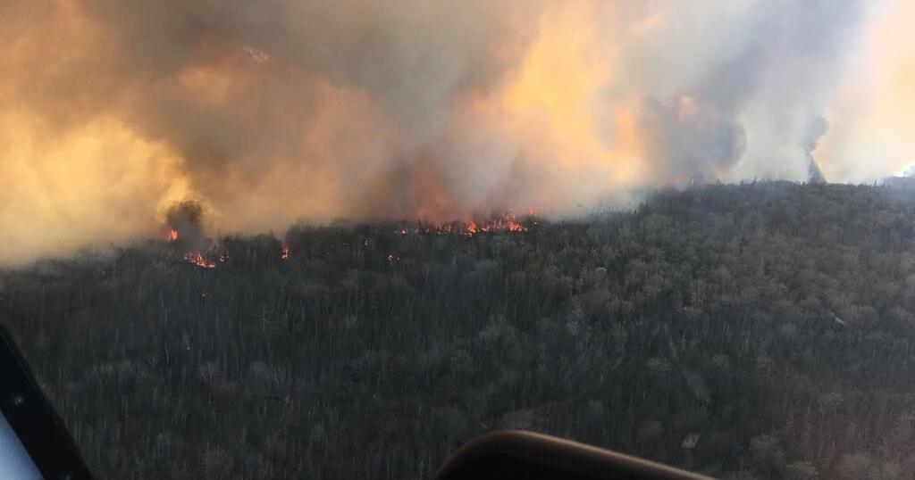Nova Scotia wildfire burns out of control as hot, windy weather ...