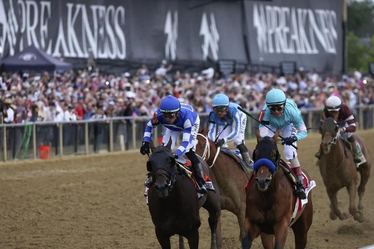 Baffert's ɫtv Treasure wins Preakness, hours after one of his horses euthanized