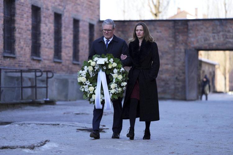 Starmer visits Auschwitz and vows to fight the antisemitism he sees growing in the UK