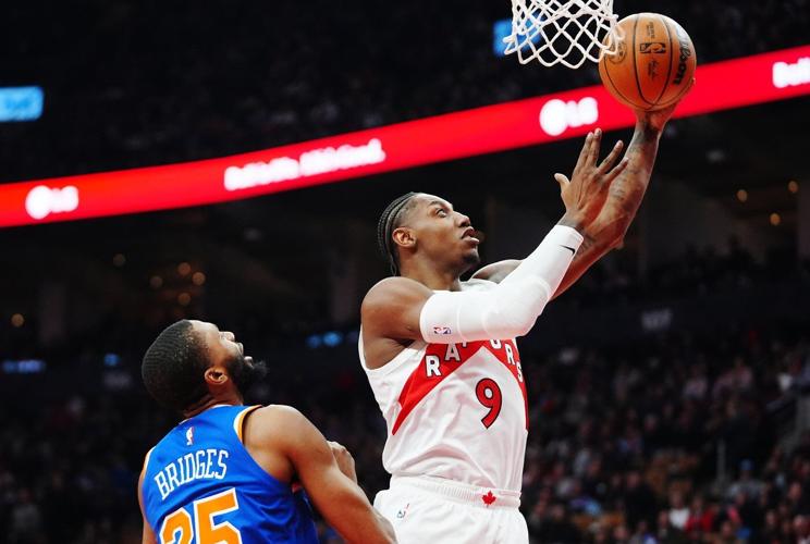 Mikal Bridges's 19-point third quarter leads Knicks past Raptors 119-92