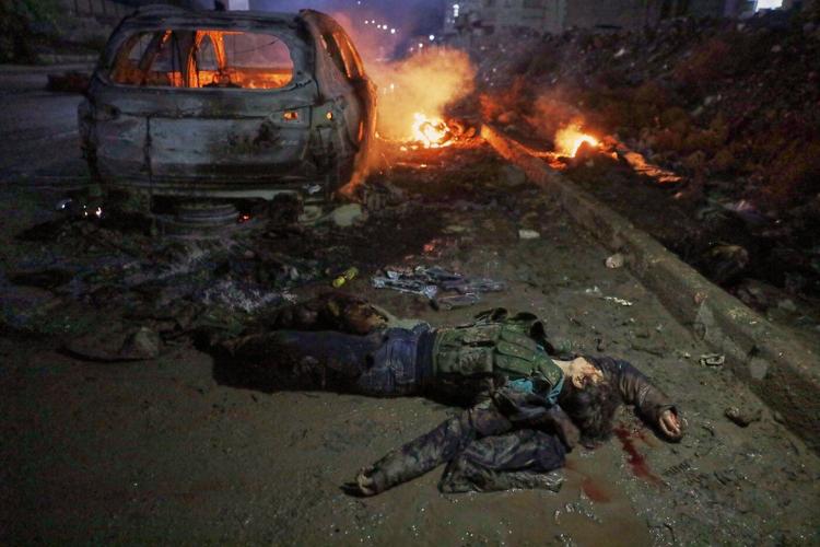 Photos show the aftermath of clashes between Syrian government forces and Kurdish fighters