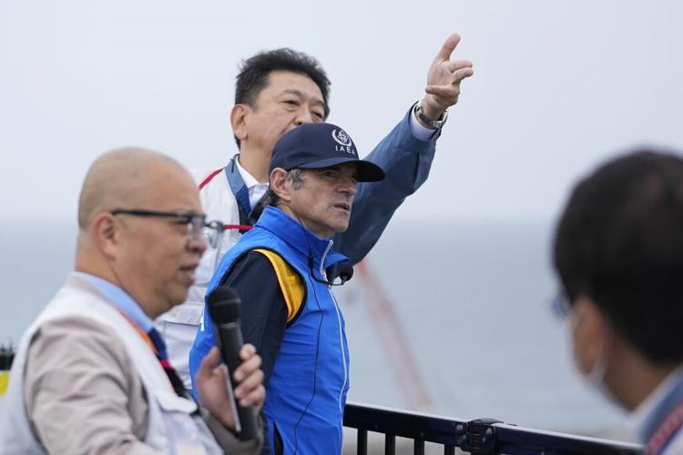 UN nuclear agency chief says he's satisfied with Japan's plans to release Fukushima wastewater