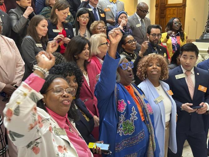 Georgia Democrats' frustration with anti-transgender bills boils over into a walkout